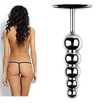 dildo bondage butt plug anale sfere metallo palline anali erotico gioco anal toy - Immagine 1 di 4