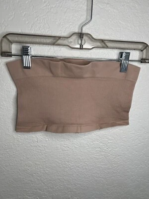 NWOT Free People Intimately Ribbed Seamless Bandeau in Beige M/L - Image 1 of 4