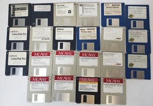 3.5 FLOPPY DISK Computer PC Dos Windows Various Software Programs Drivers 90's - Picture 1 of 12