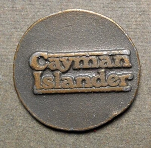Cayman Islander (Piece Of Eight). Lyall-138, copper plated lead, 25x28mm, - Picture 1 of 2