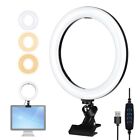 3 Modes Live Streaming Ring Selfie Light USB Dimmable Laptop Clamp Video Lights