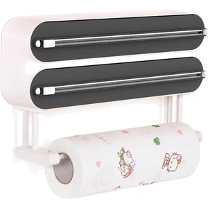 Magnetischer 3-in-1 Küchenrollenhalter mit Schneidefunktion - Modernes Design - Bild 1 von 2