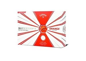 Callaway Golf Supersoft Golf Balls, Colour Orange (One Dozen) + Free Shipping