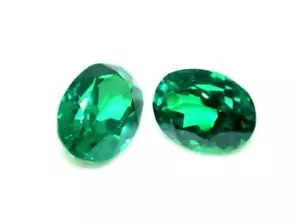 Natural Tsavorite Garnet 17.20 Ct Oval Shape Tanzania Pair certified Gemstone - Picture 1 of 3