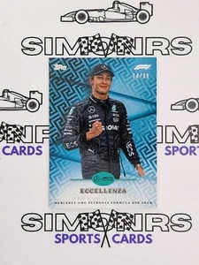 2024 Topps Eccellenza F1 Formula 1 George Russell Blue Refractor 14/49 - Imagen 1 de 2