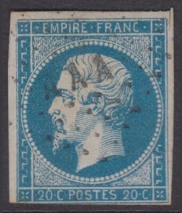 FRANKREICH 1852, Y&T #14 - NAPOLEON III - 20c - AAA - ARMEE D'ITALIE - Bild 1 von 2