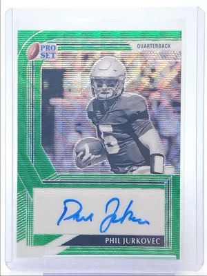 PHIL JURKOVEC 2022 LEAF PRO SET AUTOGRAPH GREEN WAVE AUTO /10 Q5839 - Image 1 of 2