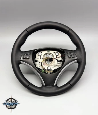 2004-2012 E90 E91 E92 BMW Steering wheel NEW LEATHER Reupholstered - Image 1 of 4