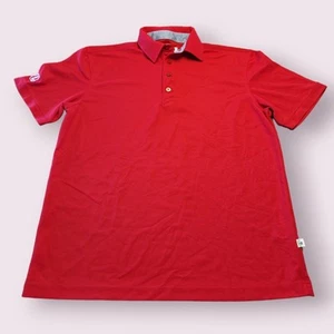 Chick Fil-A Team Style Oobe Red Short Sleeve Polo Uniform Shirt Size Medium - Picture 1 of 10