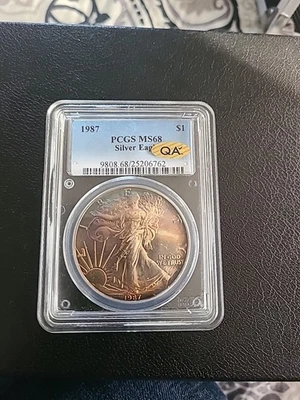 1987 PCGS MS68 CRAZY MONSTER  TONER - Image 1 of 4