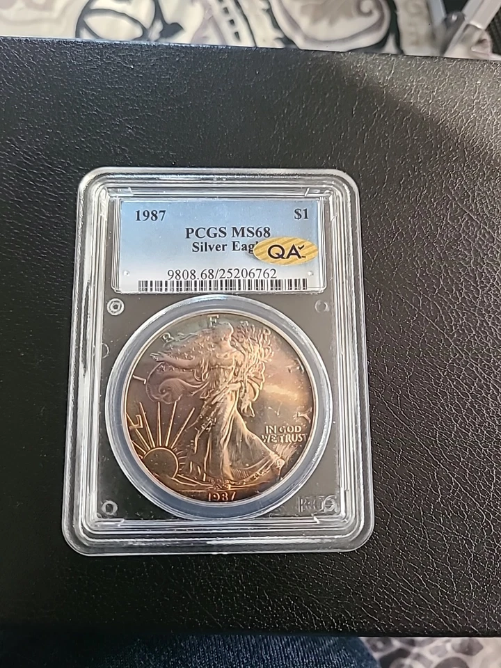 1987 PCGS MS68 CRAZY MONSTER  TONER - Image 1 of 4