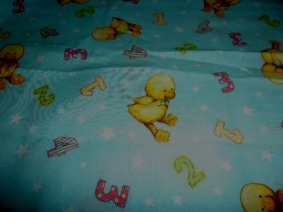 Tela de algodón de peluche Daisy Kingdom azul Jean vendido por 1/2 yarda nuevo Foto 1 de 4