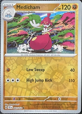 Medicham 083/162 SV05: Temporal Forces Reverse Holo - Pokémon Card - Image 1 of 2