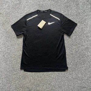 Nike Miler 1.0 Men's T-Shirt Dri-Fit Running Training Gym Top Black M L XL - Picture 1 of 8