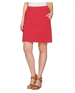 NWT Quacker Factory A276739 Red Polka Dot Skirt Skort Size 2X NEW - Picture 1 of 17