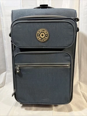 Kipling 23" Carry On Wheeled Luggage Rolling Carry-On Bag Blue Travel Suitcase - Image 1 of 4