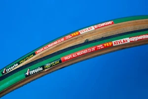 2x tubolari vittoria pro-team PROFF.ALL WEATHER  22-28" PRB KEVLAR NOS NUOVI 3D - Imagen 1 de 7