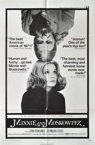 John Cassavetes MINNIE AND MOSKOWITZ Original one sheet poster for the #127461 - Picture 1 of 1