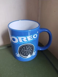OREO Cookie Ceramic 4” Coffee Cup Mug Twist Lick Dunk Blue 2024 Collectible 12oz - Picture 1 of 7