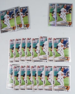 21 Connor Norby 1st Bowman con 2 refractores cromados Prospect Draft BDC-50 2021 - Imagen 1 de 3