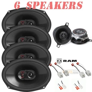 JBL Stage3 6x9" Front-Rear Speakers | JBL Club34F Dash for 2009-2025 Dodge RAM - Picture 1 of 9
