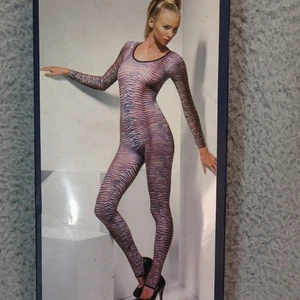 Fever Lingerie Body Suit Roger Print One Size Fits Most Dance Stripper Festival - Picture 1 of 5