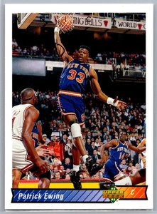 1992-93 Upper Deck #130 Patrick Ewing New York Knicks NBA Basketball Card - Picture 1 of 2