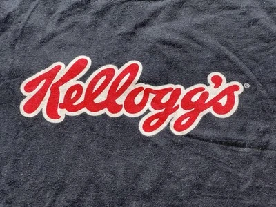 Camiseta de algodón de manga corta para hombre Kellogg's mediana clásica con logotipo negra Foto 1 de 4