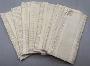 Neu Vintage SLEATER Co. N.Y. - 100 % Viskose Servietten - 17"x17" - Set 7 - Creme - Bild 1 von 4