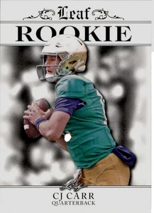 CJ Carr Notre Dame RC 2024 Leaf Special Release ROOKIE ACHIEVEMENT #RA-09 - Bild 1 von 2