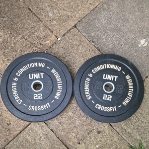 Pair of 20kg olympic bumper plates. For weightlifting, crossfit, gym - Picture 1 of 4