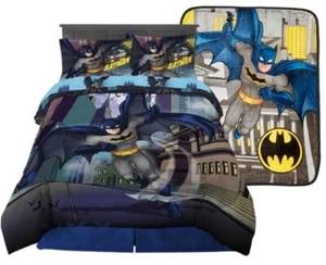 Batman "Into Action" Kids Full Bed Set & Throw-AB09CG89RLS5, AB0CB1Y3L695 - Picture 1 of 10