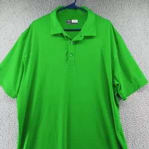 Callaway Shirt Mens XL Kelly Green Opti Dri Activewear Golf Polo Embroidery Logo - Picture 1 of 9