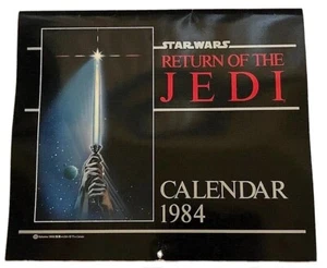 Calendario De Colección Star Wars El Retorno del Jedi Primera Edición 1984 Agosto 1983 EE. UU. - Imagen 1 de 6
