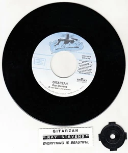 RAY STEVENS Gitarzan & Everything is beautiful 7" 45 record NEW + juke box strip - Picture 1 of 1