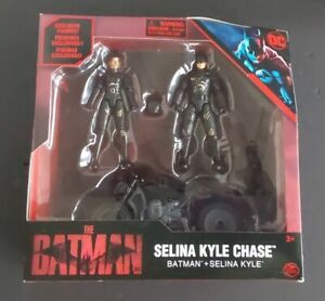 THE BATMAN SELINA KYLE CHASE 2022 DC MOVIE ACTION FIGURES CYCLE SPIN MASTER New.