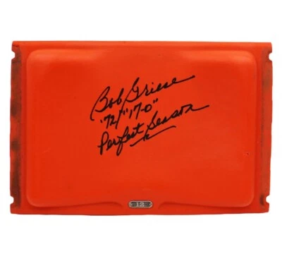 Bob Griese Signed Miami Dolphins Orange Bowl Orange #12 Stadium Seatback-72/17-0 - Image 1 of 2