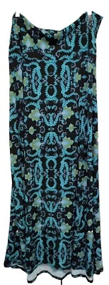 NUEVO Maxi Falda/Vestido Sin Tirantes LuLaRoe GRANDE Negro Verde Menta Paisley Foto 1 de 4