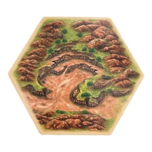 The Settlers of Catan #3061 4th Edition Terrain Hex Tile Replacement Hills 1of3 - Picture 1 of 1