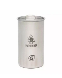 Pathfinder X Grayl Geopress Nesting Cup & Lid Set Stainless Steel For Camping! - Picture 1 of 8