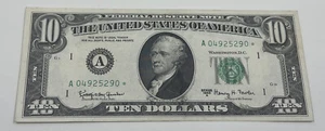 1963 A-$10 Bill Boston STAR- LOT Z 108 - Picture 1 of 2