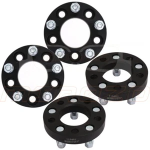 4Pc 1" 5x114.3 12x1.5 For Ford Escape Honda Accord Toyota Black Wheel Spacers - Picture 1 of 9