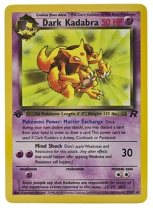 Dark Kadabra 39/82 Uncommon 1st Edition Team Rocket NM+ With eBay Tracking 1a - Picture 1 of 3