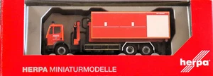 Herpa 090865 Mercedes-Benz SK Wechsellader mit Kran Feuerwehr Düsseldorf neu OVP - Bild 1 von 3