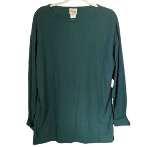 Vintage Huntington Ridge Womens Sz M Green Crew Neck Pullover Sweater Deadstock - Picture 1 of 6