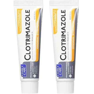 2 Pack Family Care Clotrimazole Anti-Fungal Cream 1% Foot Itching Burning 2027 - Picture 1 of 1