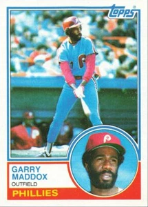 1983 Topps Baseball Garry Maddox Philadelphia Phillies #615 - Picture 1 of 2