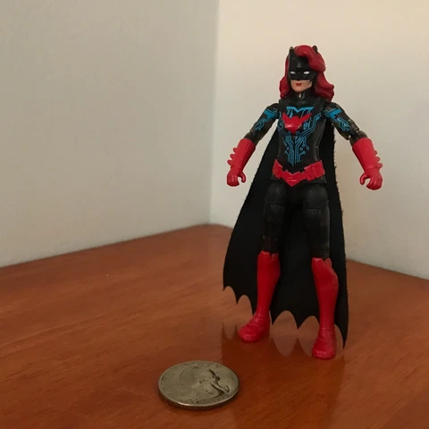 DC 3.75 INCH BATWOMAN BAT WOMAN Spinmaster RED HAIR GOTHAM Loose figure I1 Cover