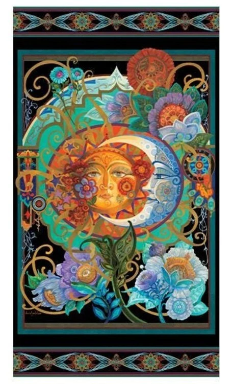 Fabric Art - SUN & MOON PANEL - 16330-99 - By the Fabric Panel - Image 1 of 1