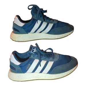 Adidas Iniki Runner Blue & White Athletic Shoe Women’s Size 9 CQ2529 3 Stripe - Picture 1 of 6